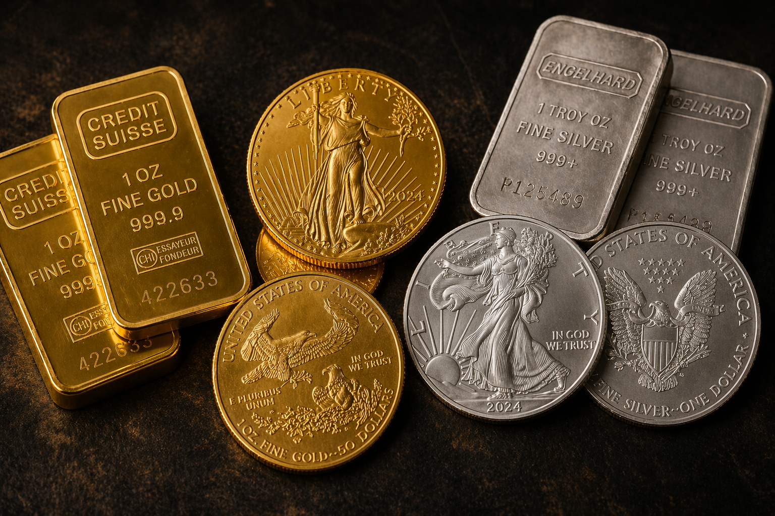 Gold and silver bullion